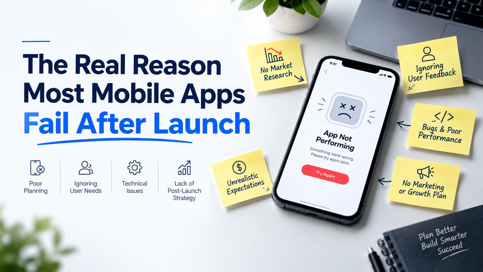 The Real Reason Most Mobile Apps Fail After Launch